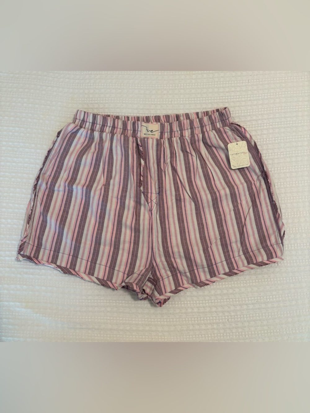 NWT Free People Flannel Boxer Shorts
